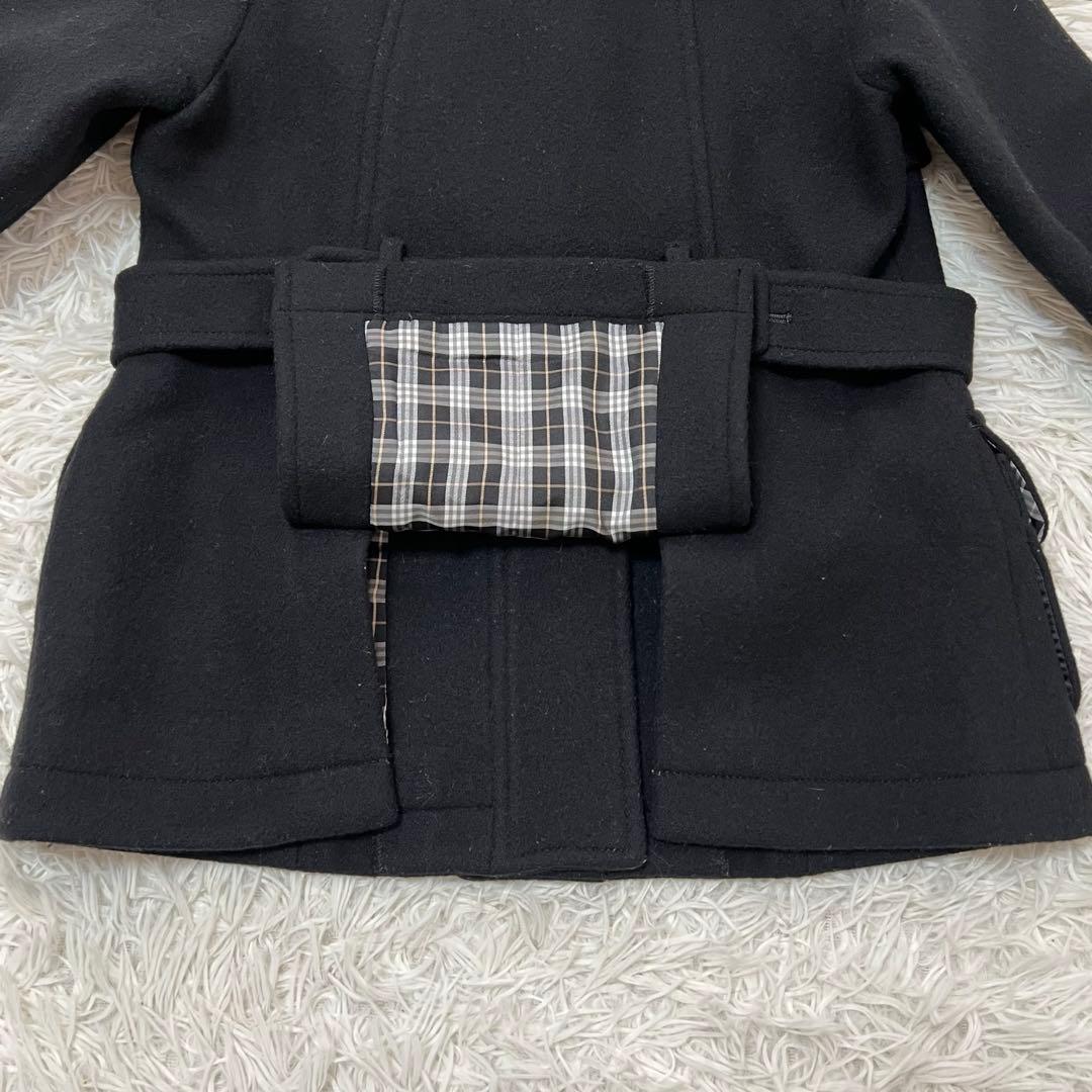 SOUMA様バーバリーブルーレーベル ダッフルコート チェック ロゴボタン
