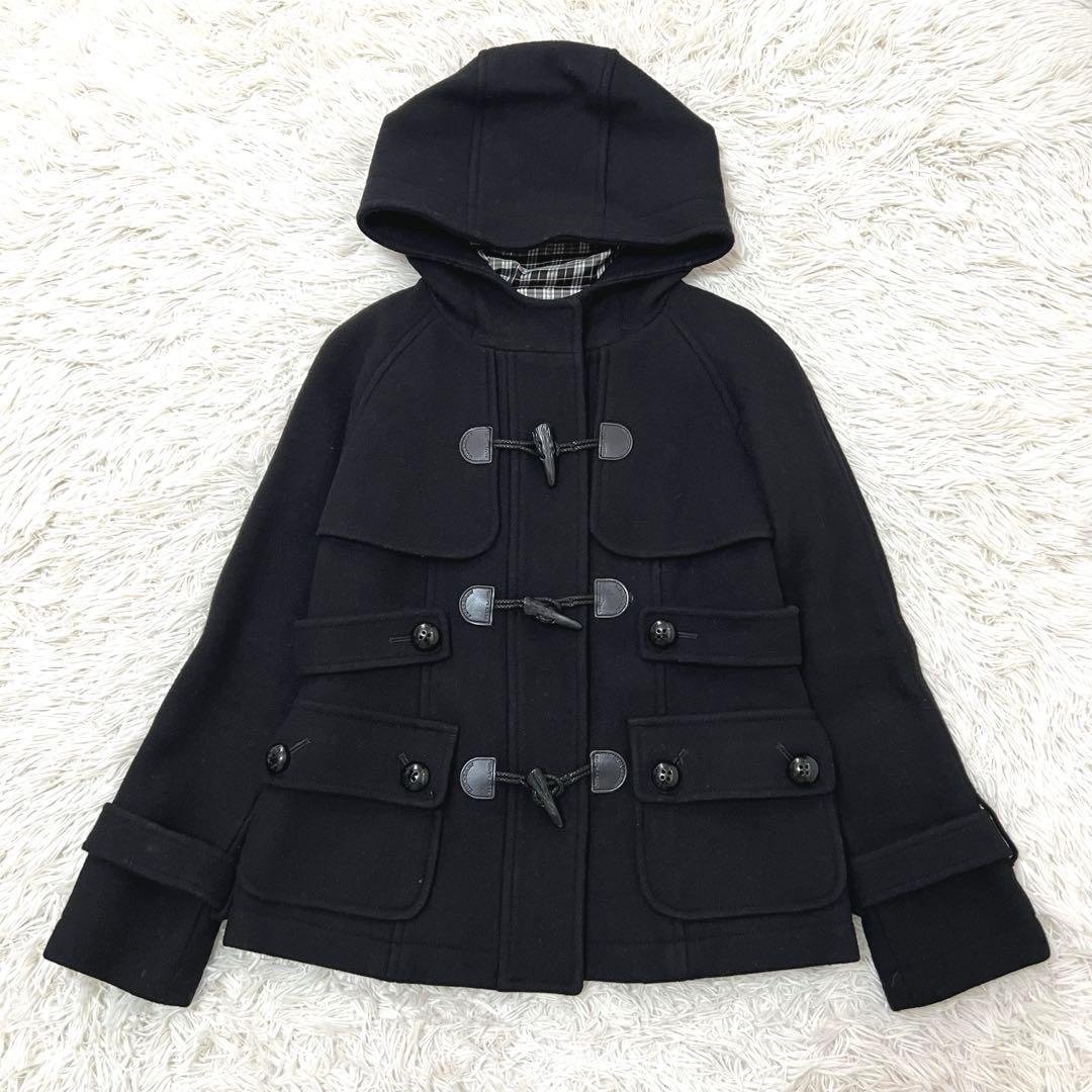 SOUMA様バーバリーブルーレーベル ダッフルコート チェック ロゴボタン