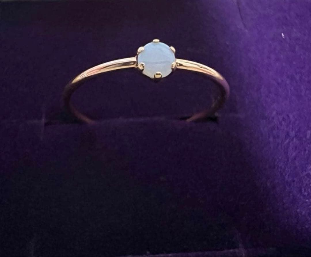 agete アガット k10 オパール　リング　指輪
