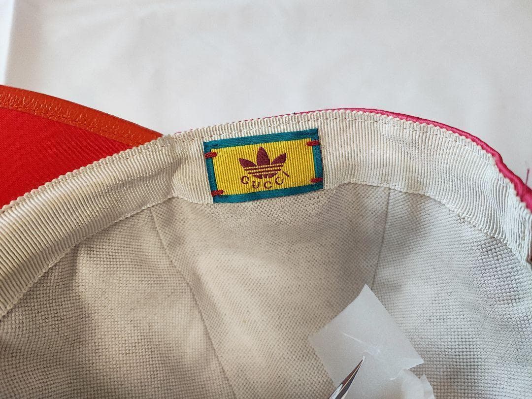 風星　新品未使用 adidas x GUCCI コラボ キャップ Lピンク