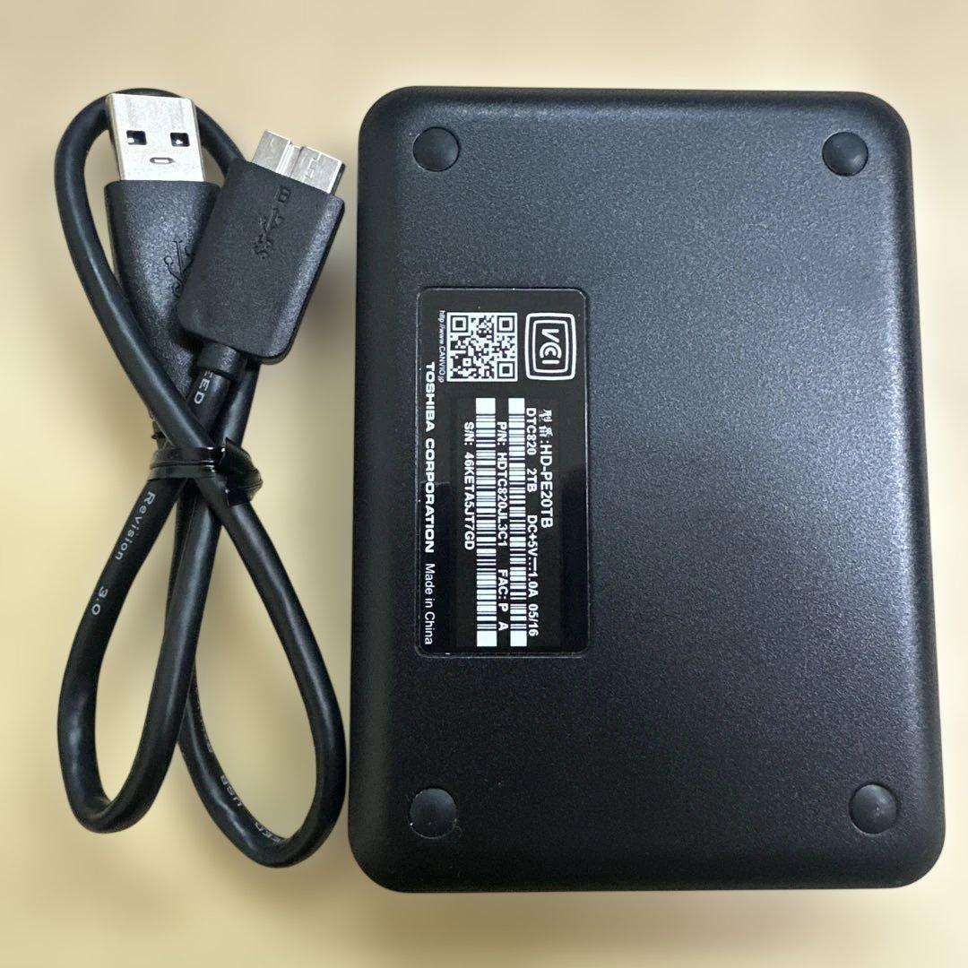 26. 2TBPS5テレビ録画windowsPCMac用ポータブルHDD