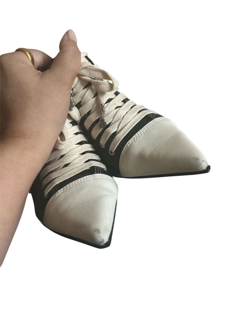 yellowハイヒールスニーカー