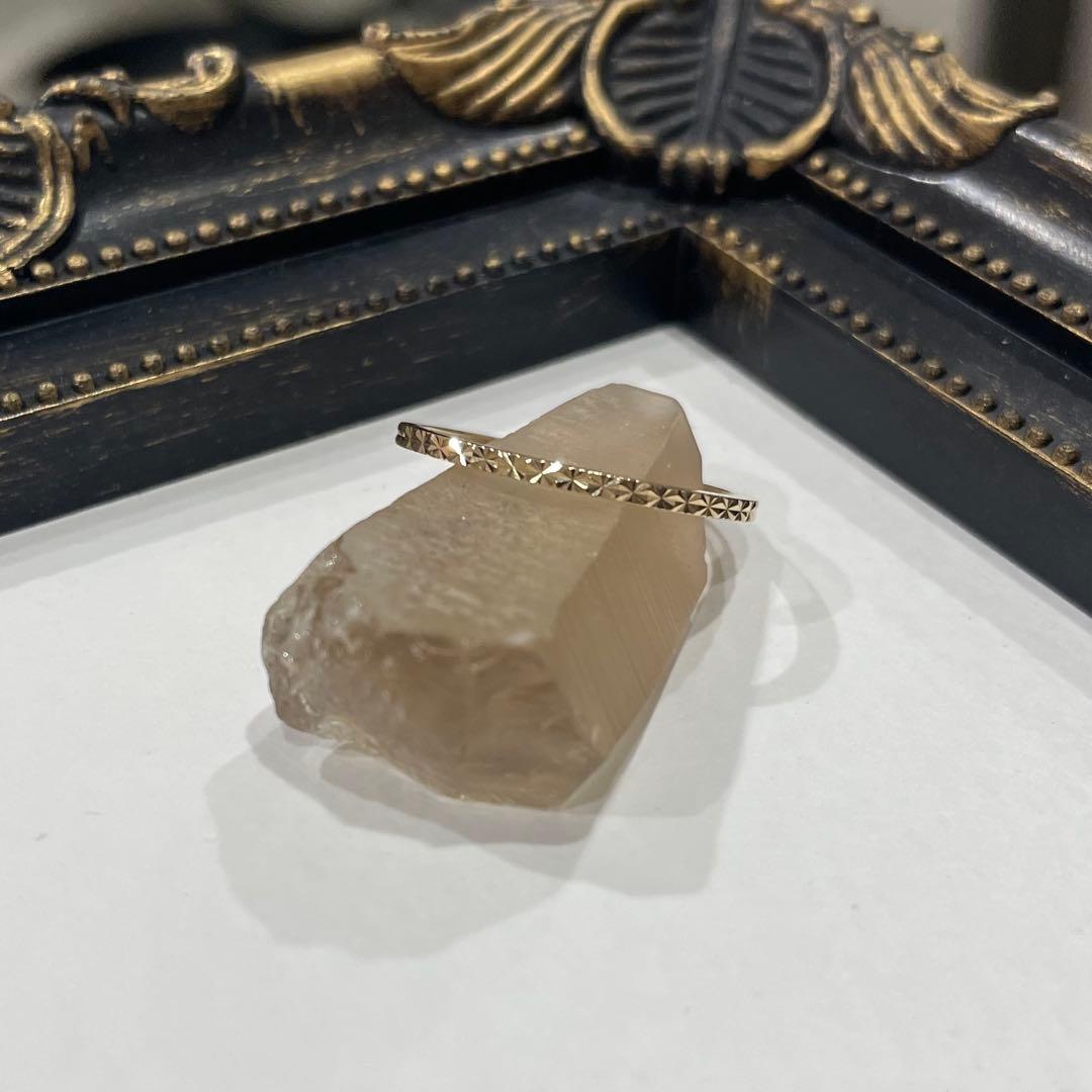 ココシュニック K10 カットワーク極光細 リング　12号