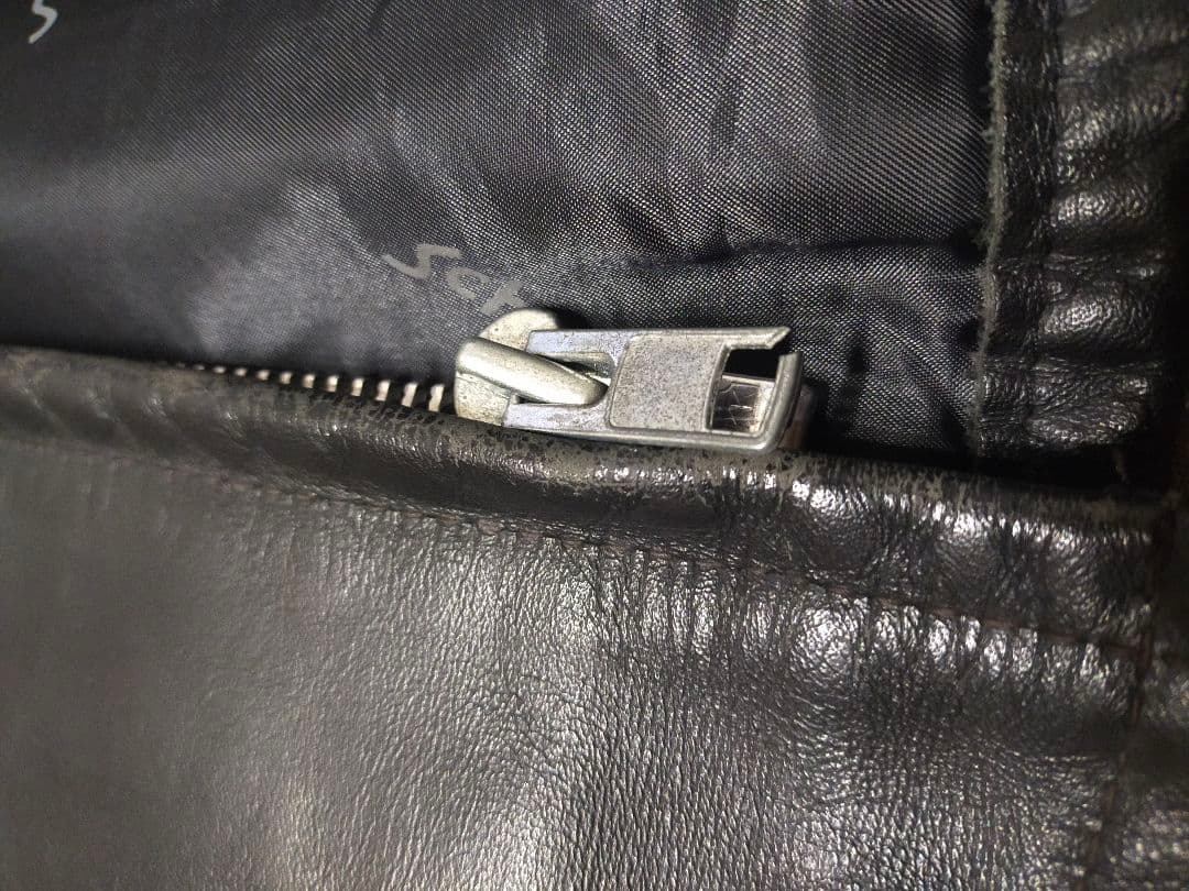 さみだれ★SCHOTT 本革 ジャケット(ボアなし、使用感かなりあり)