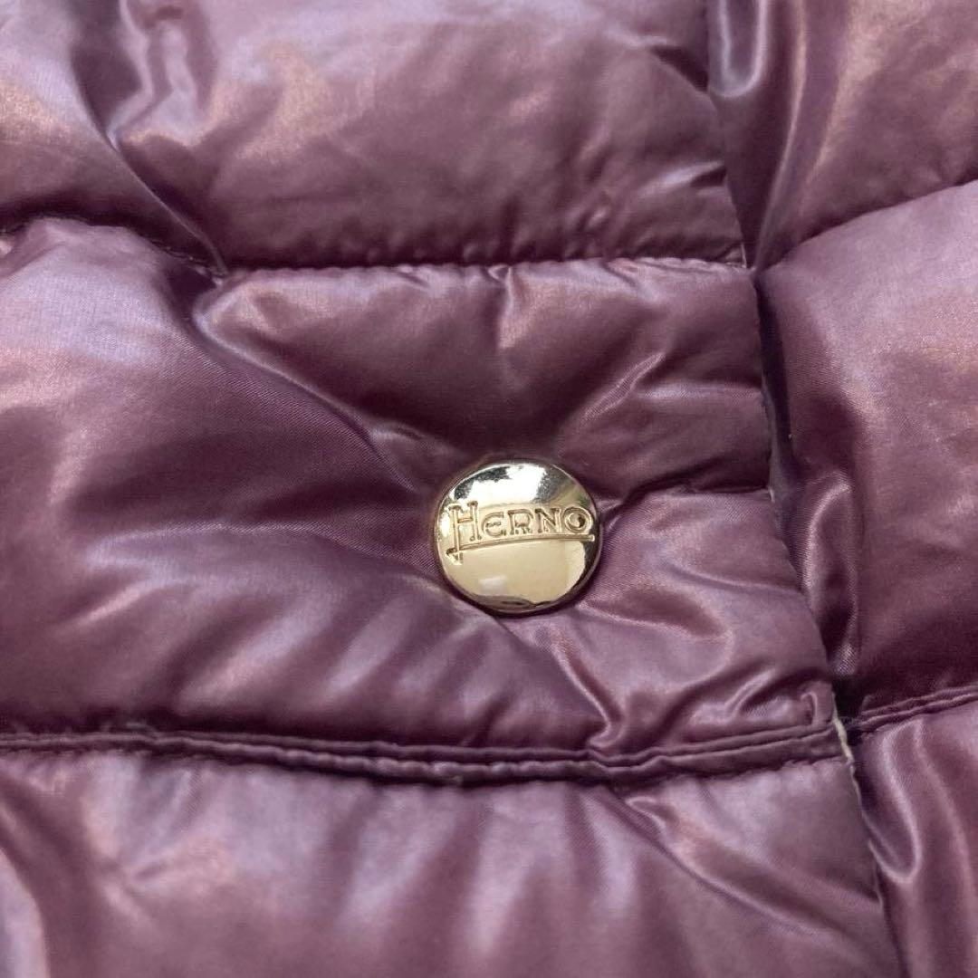 【 れいれい】HERNO　リバーシブル 半袖 ダウンジャケット 軽量 42