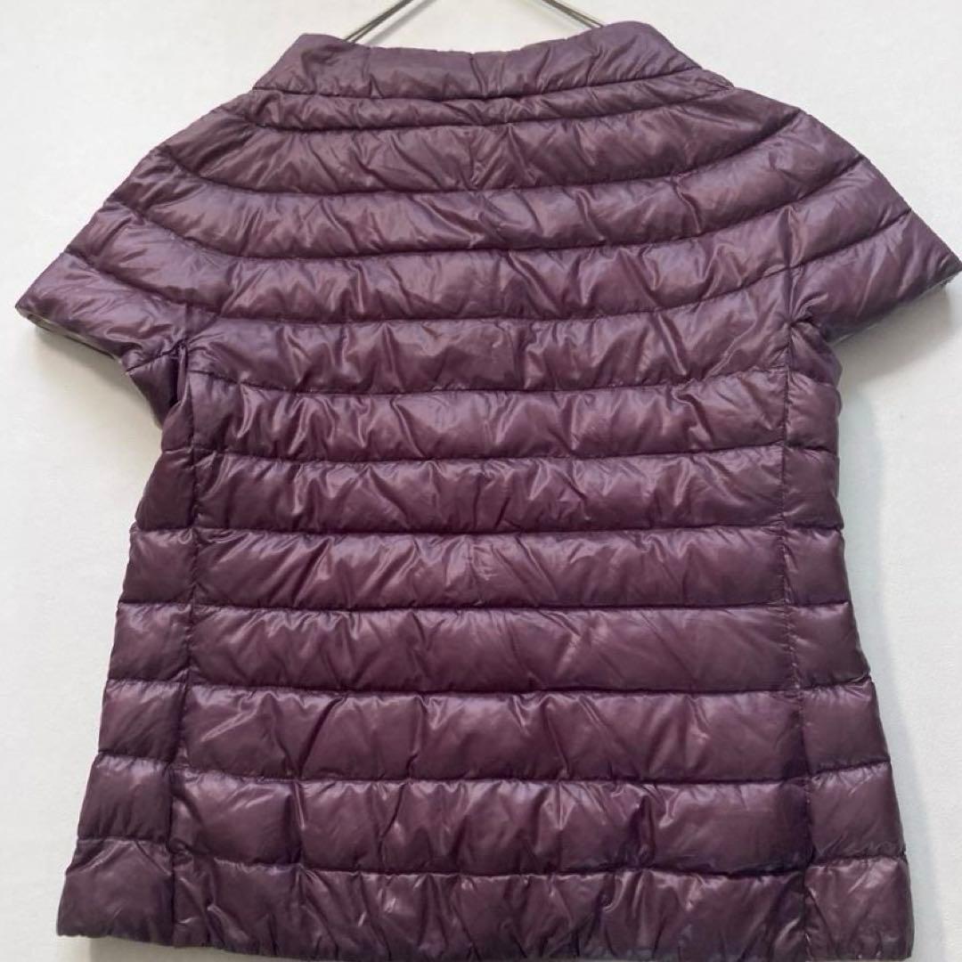 【 れいれい】HERNO　リバーシブル 半袖 ダウンジャケット 軽量 42