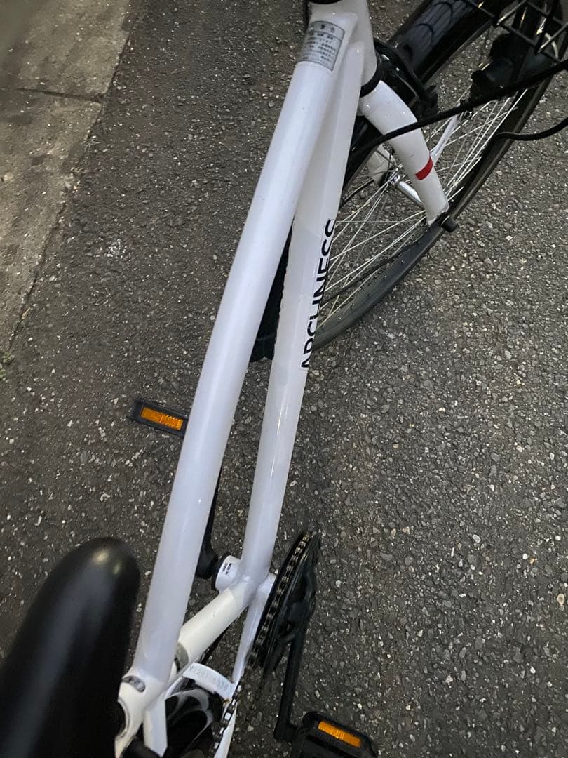 整備済 クロスバイク 自転車 子供 白 24インチ 美品 綺麗 ホワイト