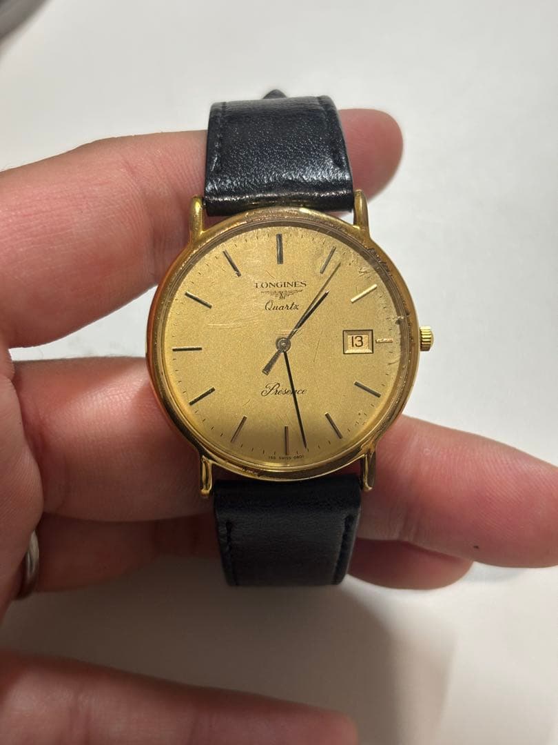 稼働品 ロンジン PRESENCE メンズ腕時計