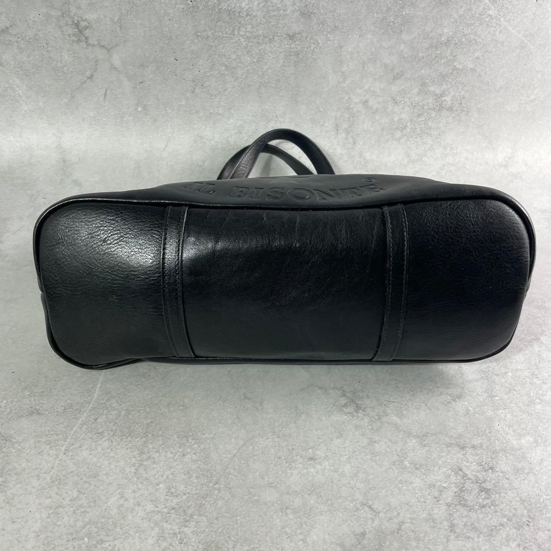 入手困難✨ イルビゾンテ ハンドバッグ レザー デカロゴ 本革 ブラック