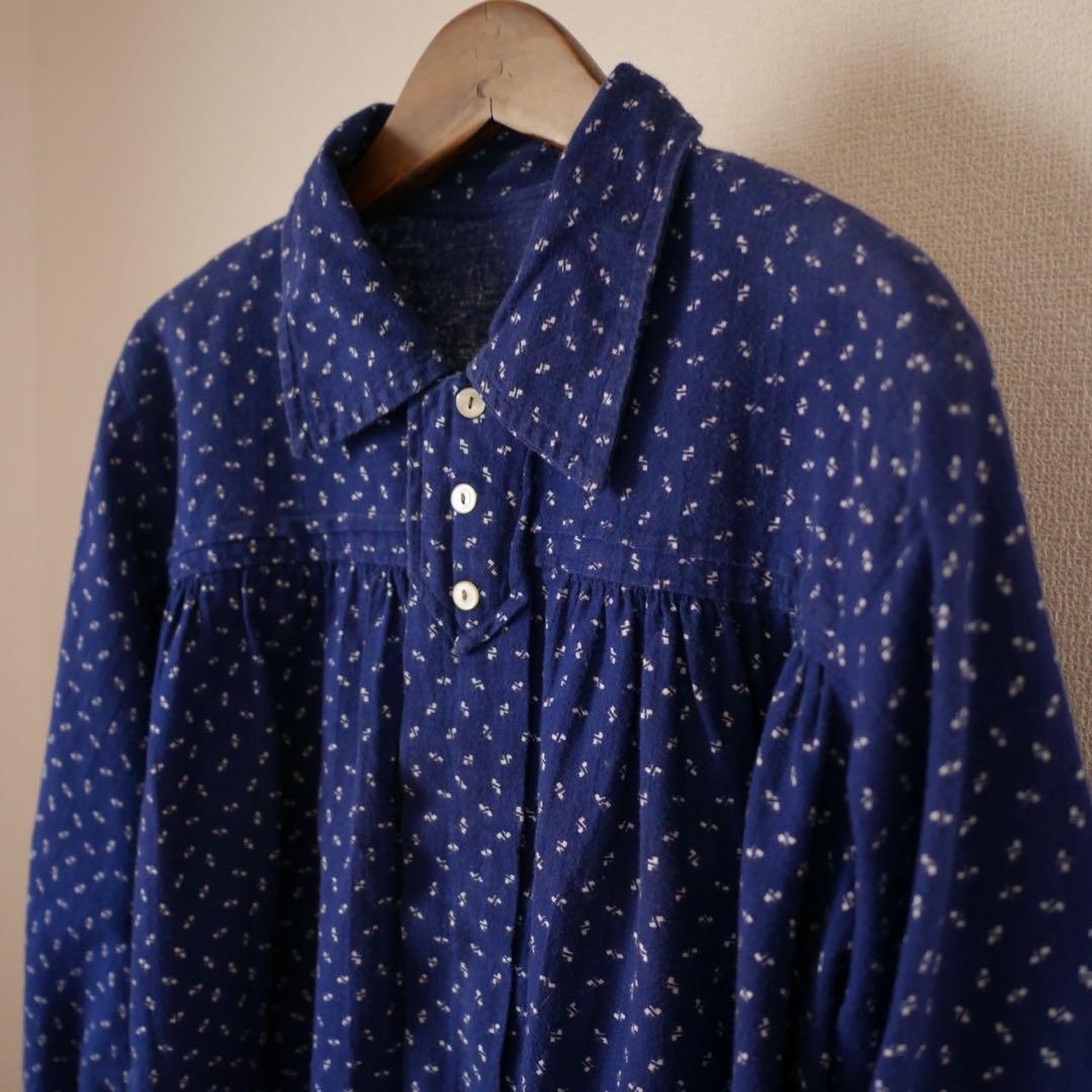 よつばさま専用 フランス アンティーク ブラウス ネルシャツ