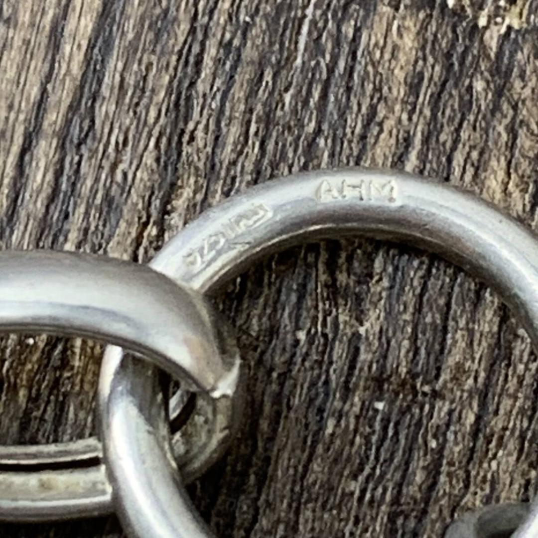 ヴィンテージ パフィハートブレスレット925シルバー スウィートハートジュエリー