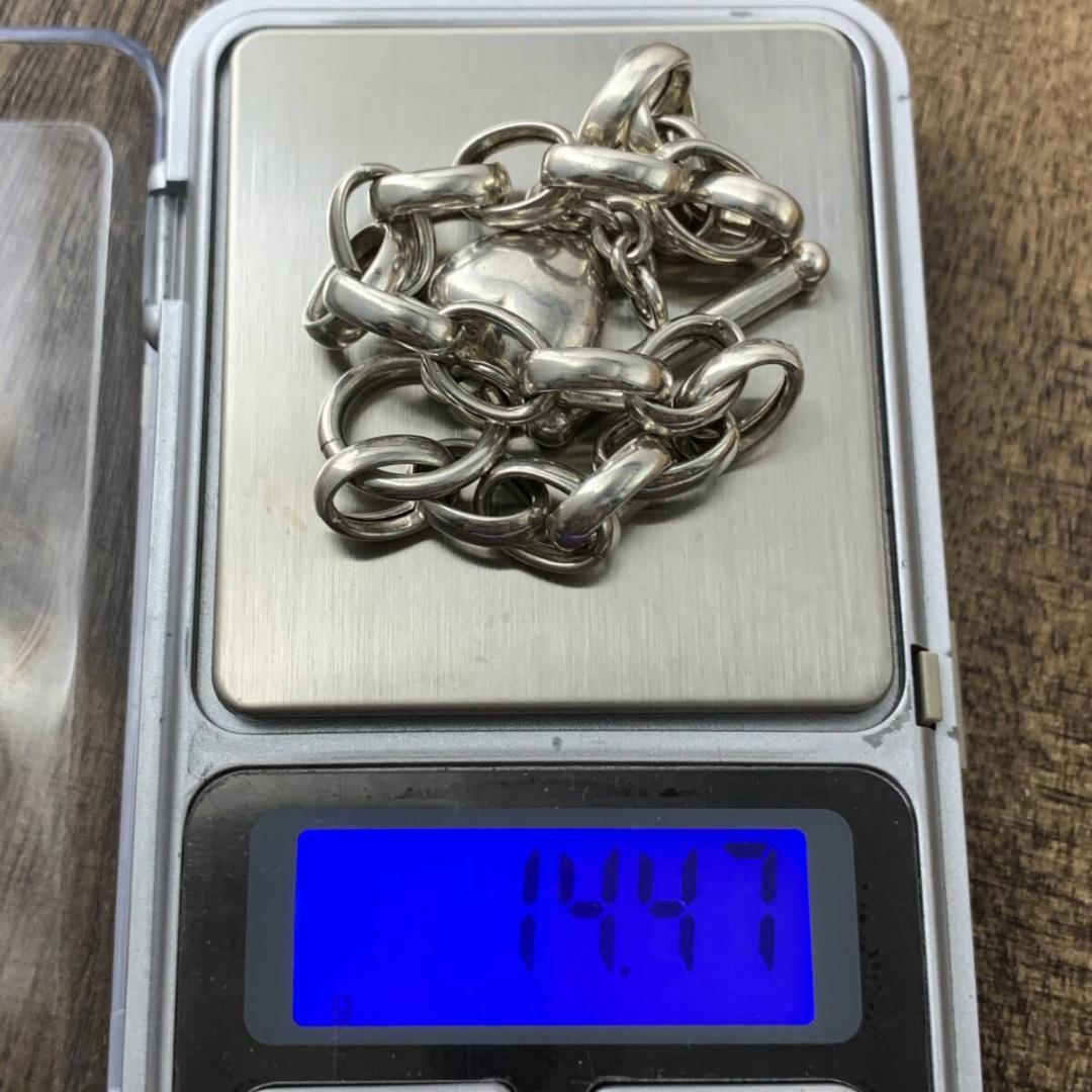 ヴィンテージ パフィハートブレスレット925シルバー スウィートハートジュエリー