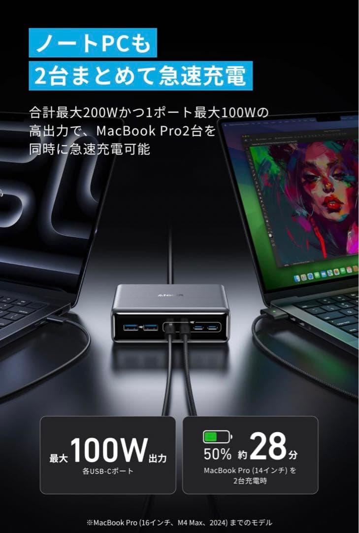 その他 Anker Prime Charger (200W, 6 Ports, GaN)