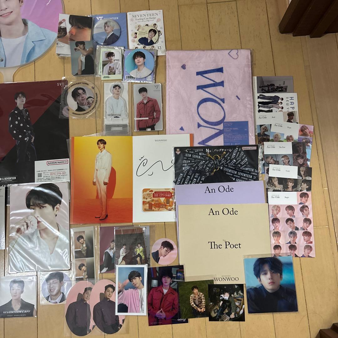 SEVENTEEN ウォヌ 団扇 うちわ 缶バッジ 約50点
