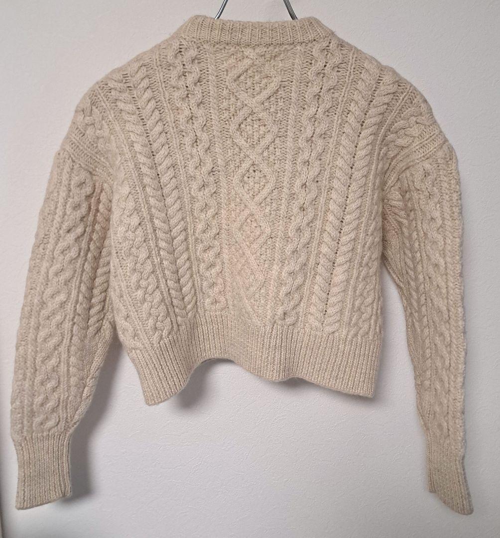 ISABEL MARANT ÉTOILEクロップドケーブルニットセーター34