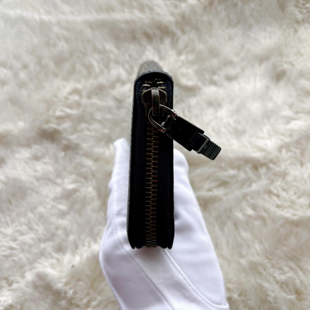 CK  （カルバンクライン） 長財布 ネイビー 型押し