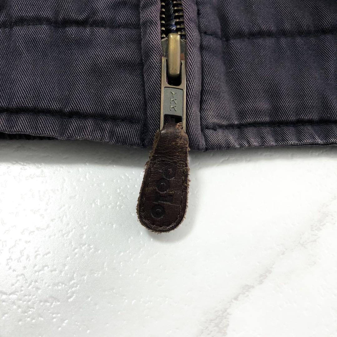 【ナス紺】ポロ ラルフローレン スイングトップ チェック ハリントン 90s L