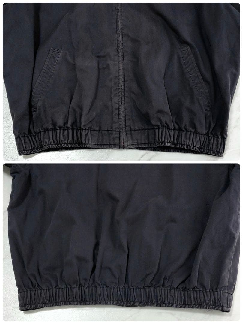 【ナス紺】ポロ ラルフローレン スイングトップ チェック ハリントン 90s L