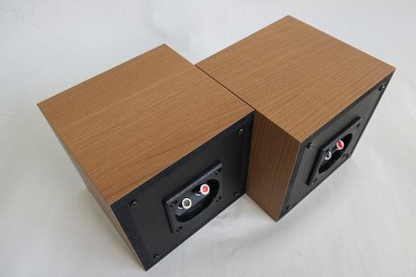 ★キューブJRスピーカー★3インチフルレンジ 高音質 木目調 自作