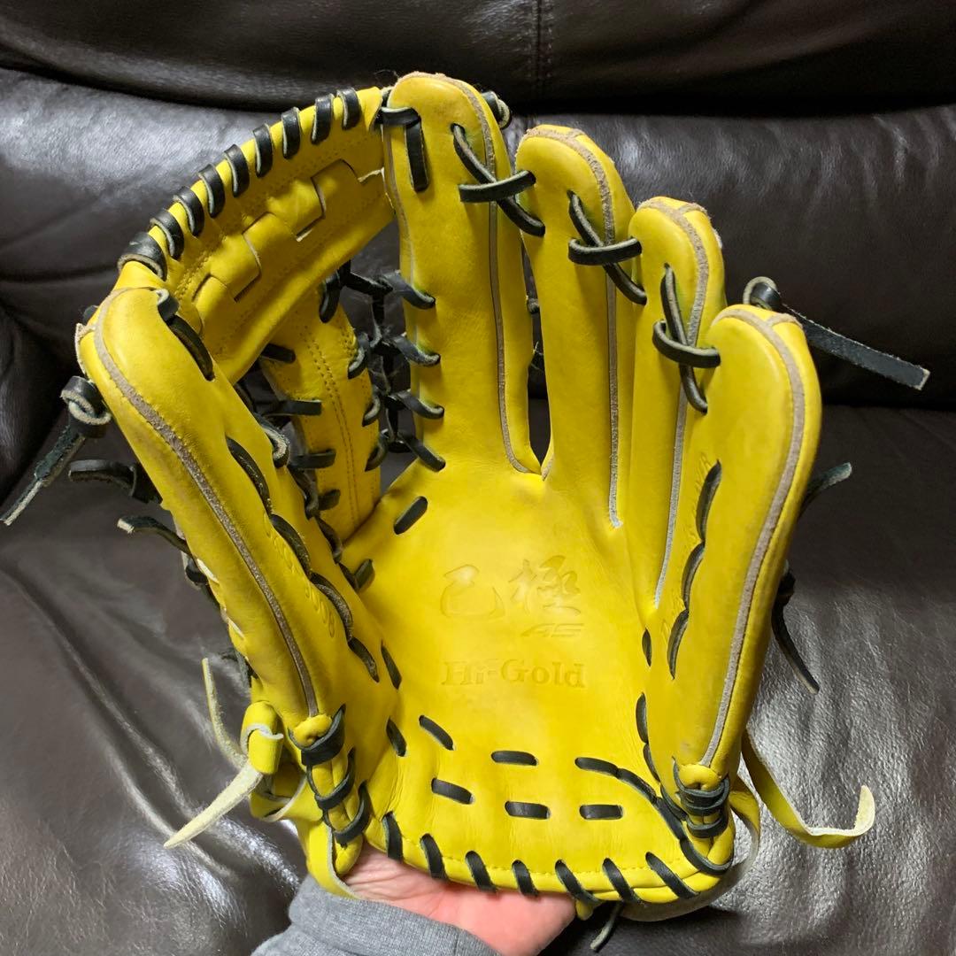 ハイゴールド　己極　軟式外野手用グローブ