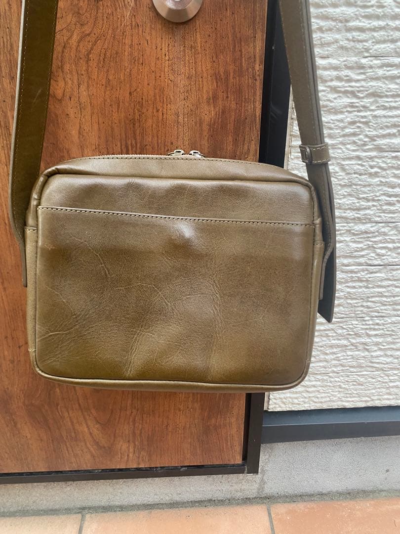 土屋鞄　ビークルスモールフラップショルダー ヴィンテージオリーブ　レザーバッグ
