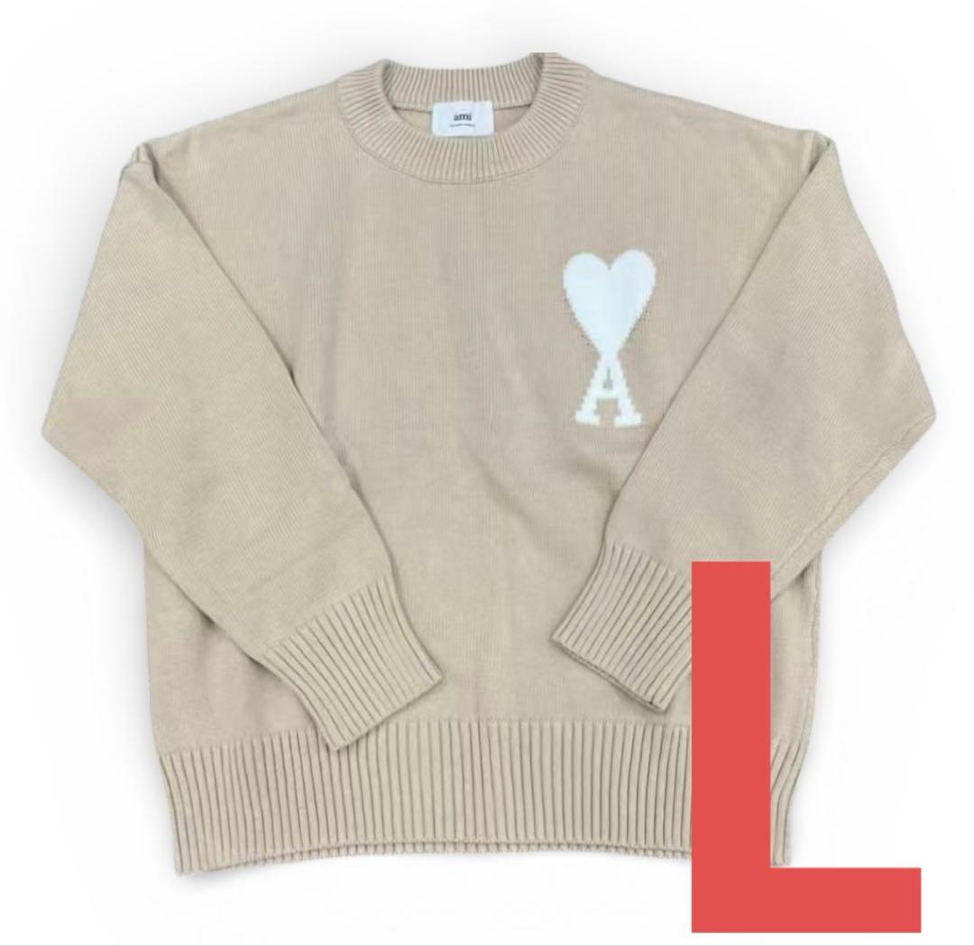 ami paris アミパリ ニット ベージュ　Lサイズ