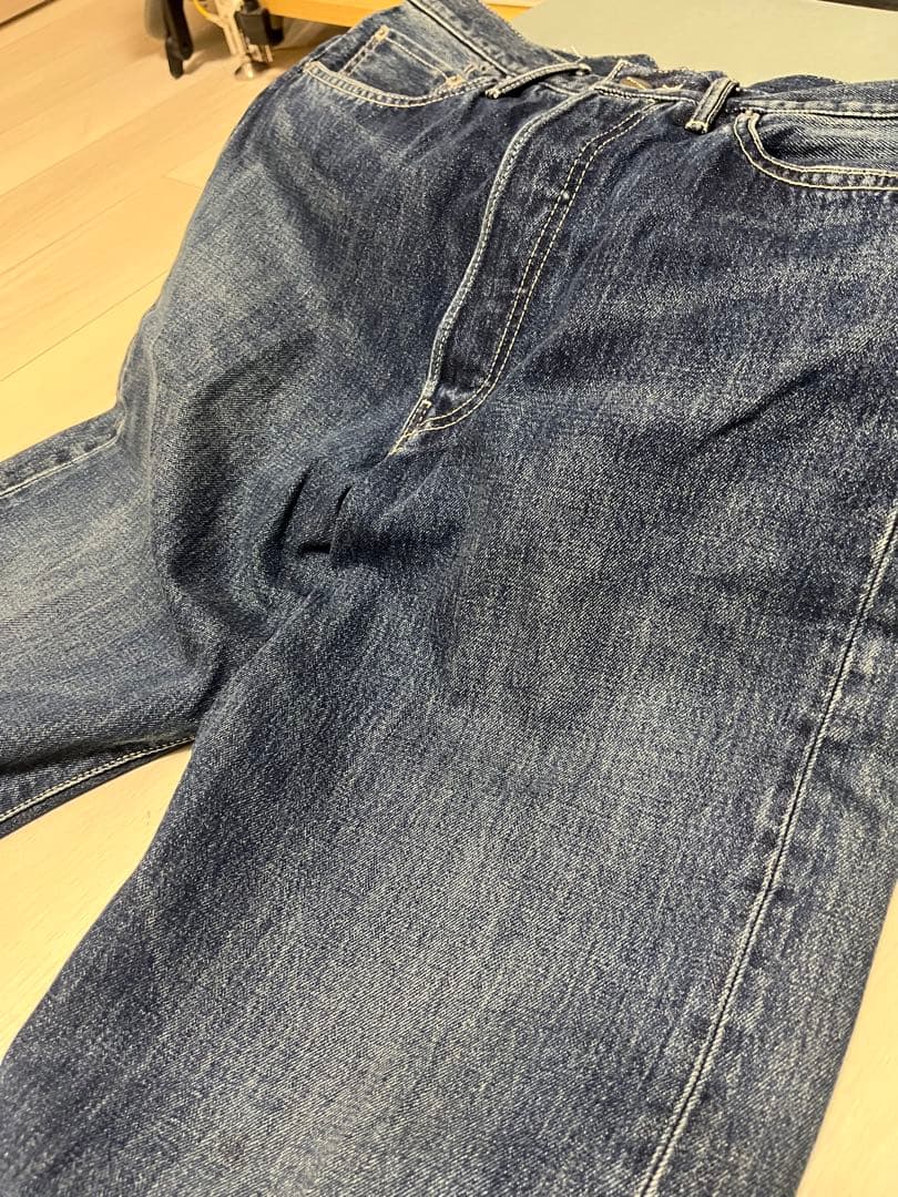 Selvage Denim 5 ポケットワイドストレート サイズ1