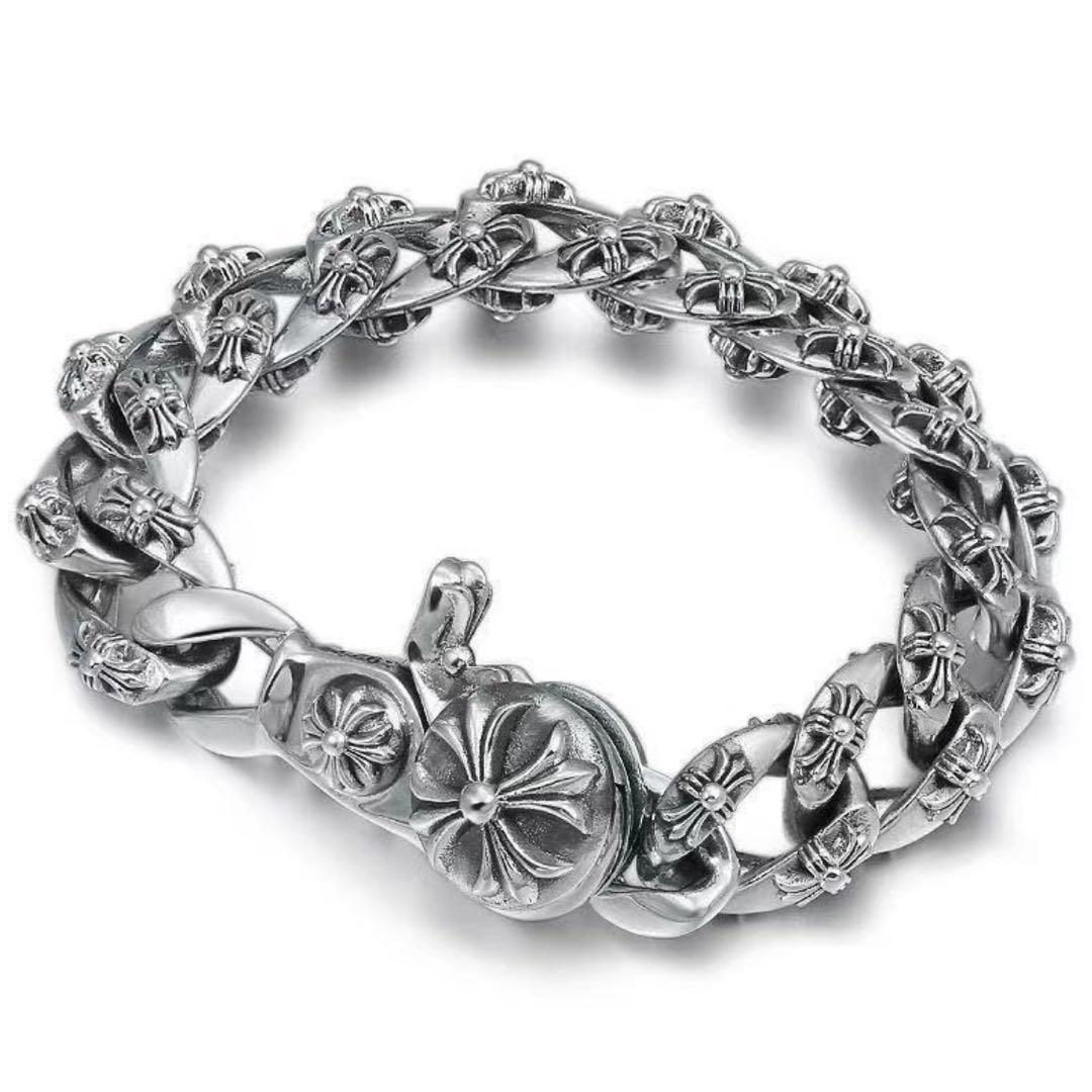 【3本おまとめ】ブレスレット　アクセサリー　クロスブレスレット　メンズ　高見え