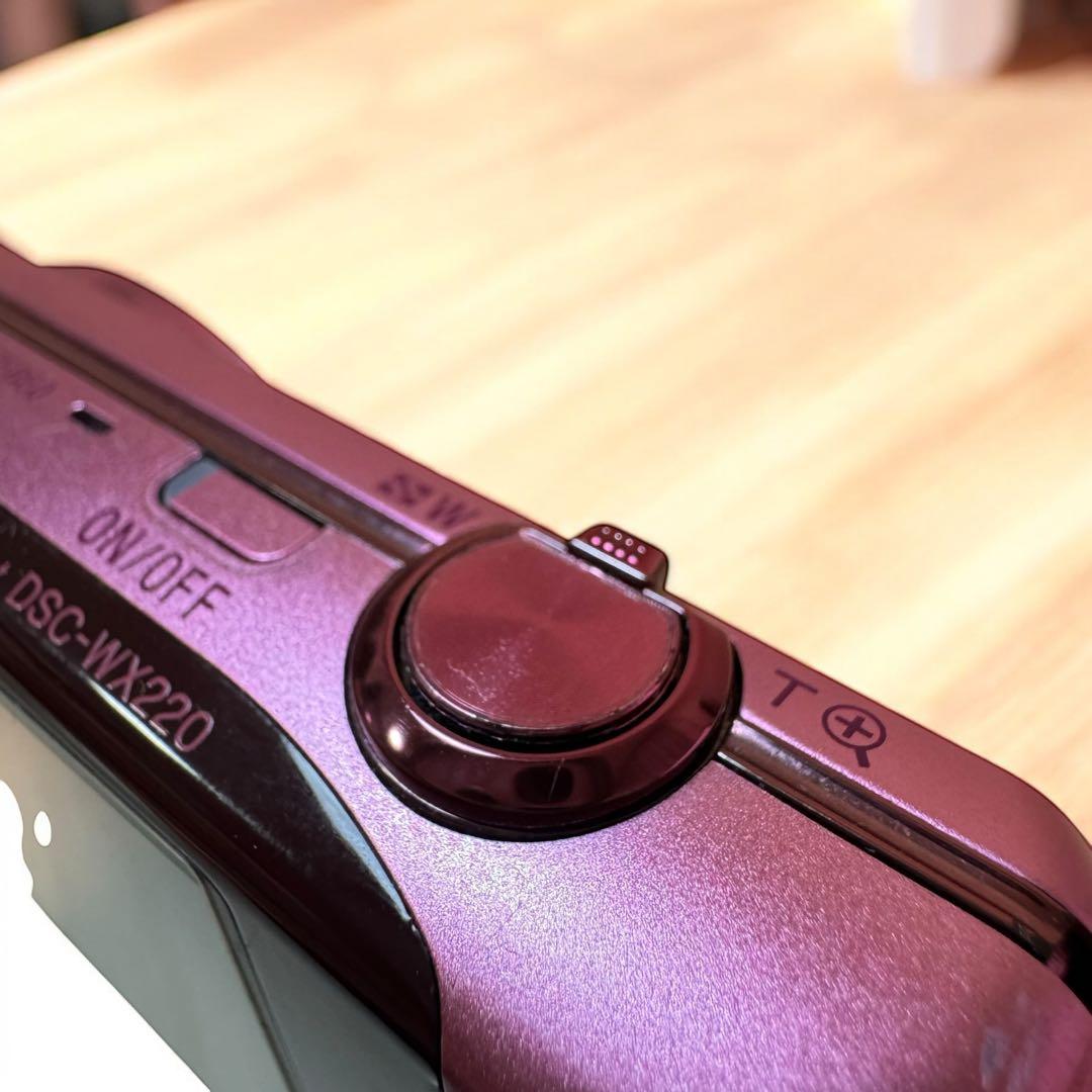 美品☆SONY Cyber-shot WX220 コンパクトデジカメ ピンク