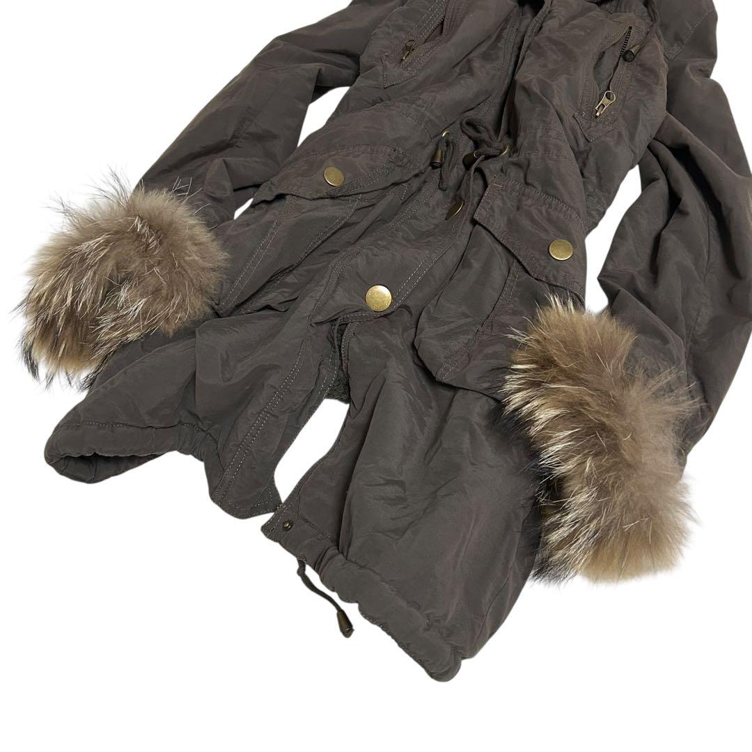 00's vintage ミリタリー　ファージャケット　グランジ　y2k