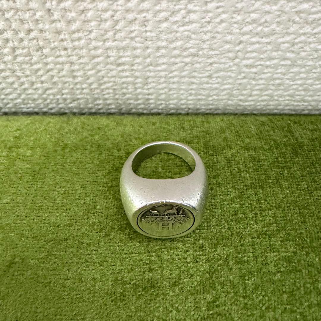 HERMES エルメス　エクスリブリス　リング　51 ヴィンテージ