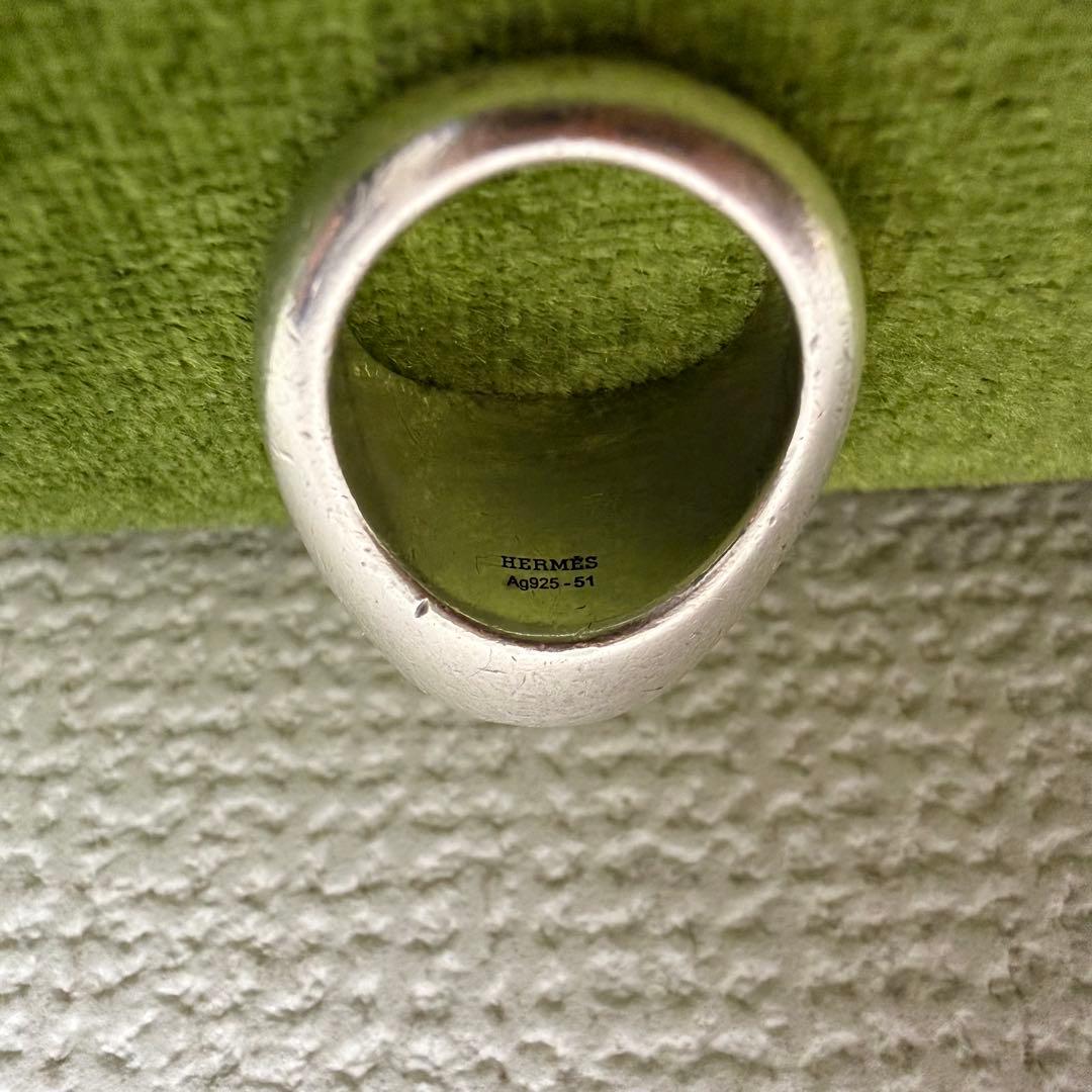 HERMES エルメス　エクスリブリス　リング　51 ヴィンテージ