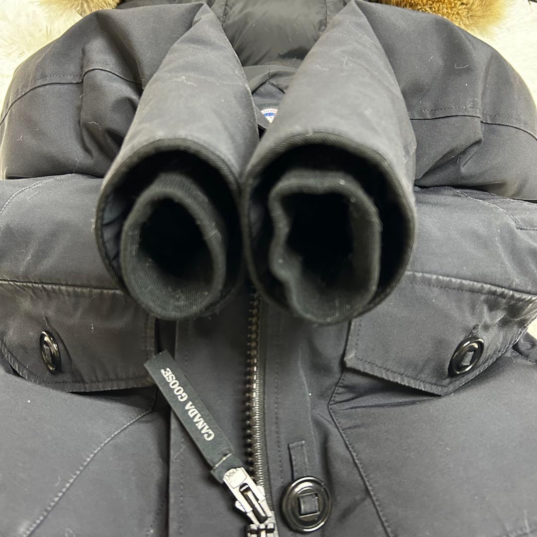 【定番】カナダグース ブロンテ ダウンジャケット コヨーテファー ネイビー S