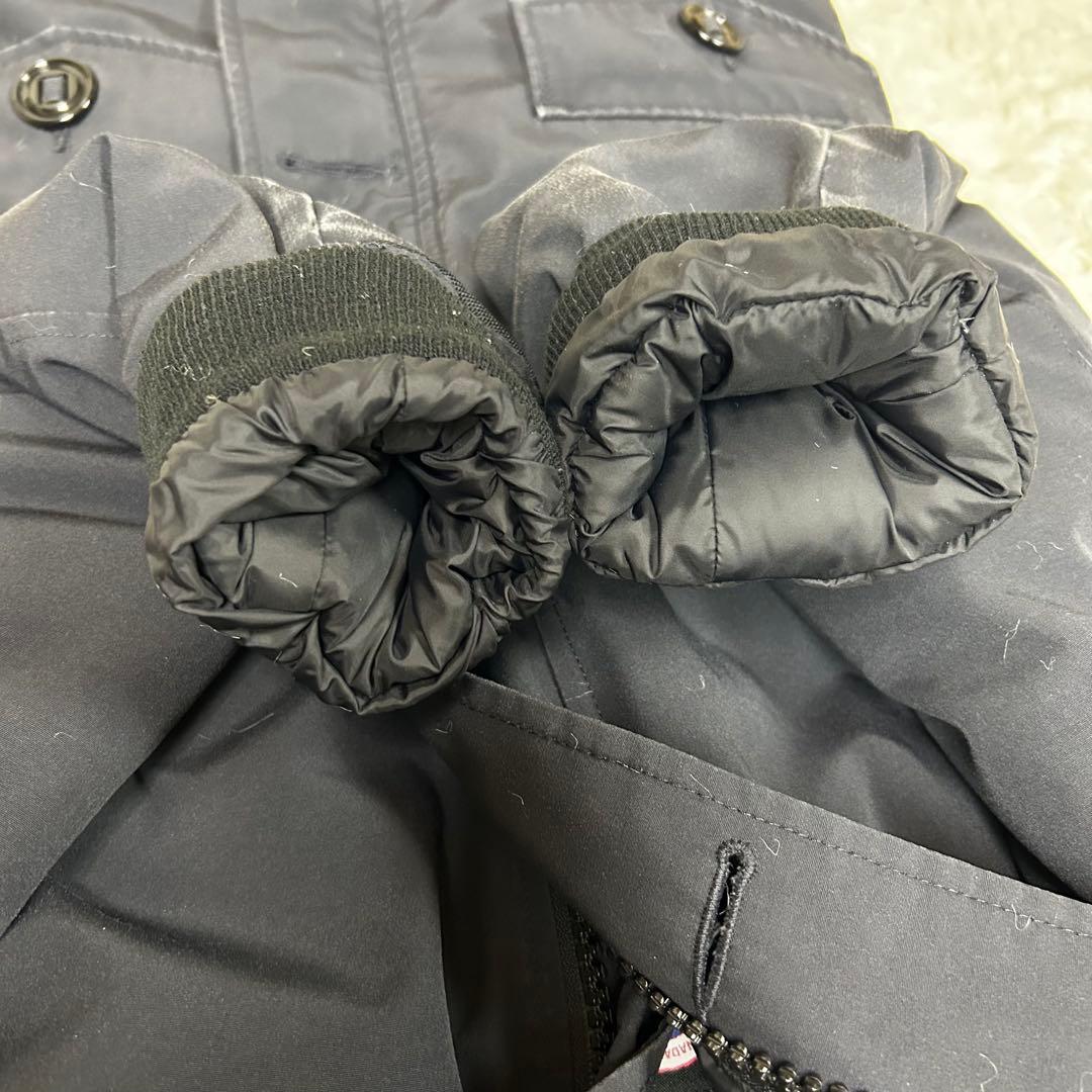 【定番】カナダグース ブロンテ ダウンジャケット コヨーテファー ネイビー S