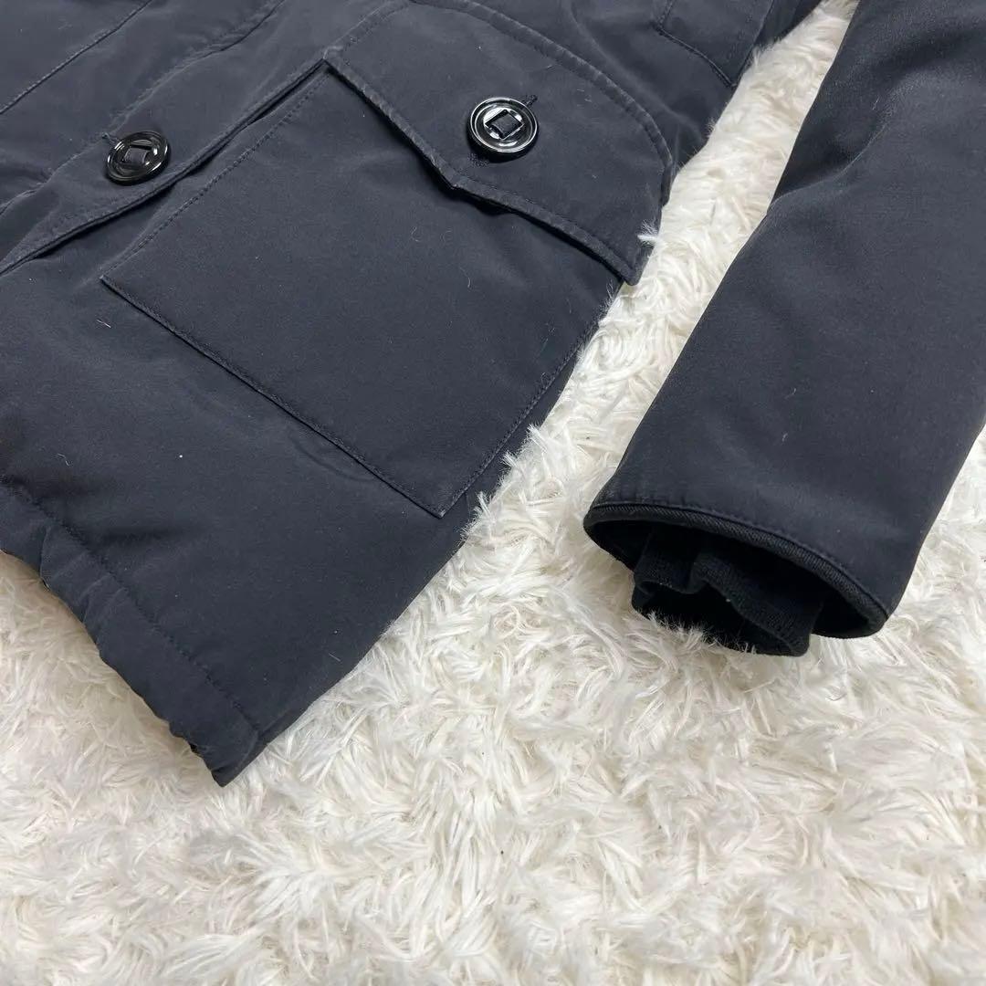 【定番】カナダグース ブロンテ ダウンジャケット コヨーテファー ネイビー S