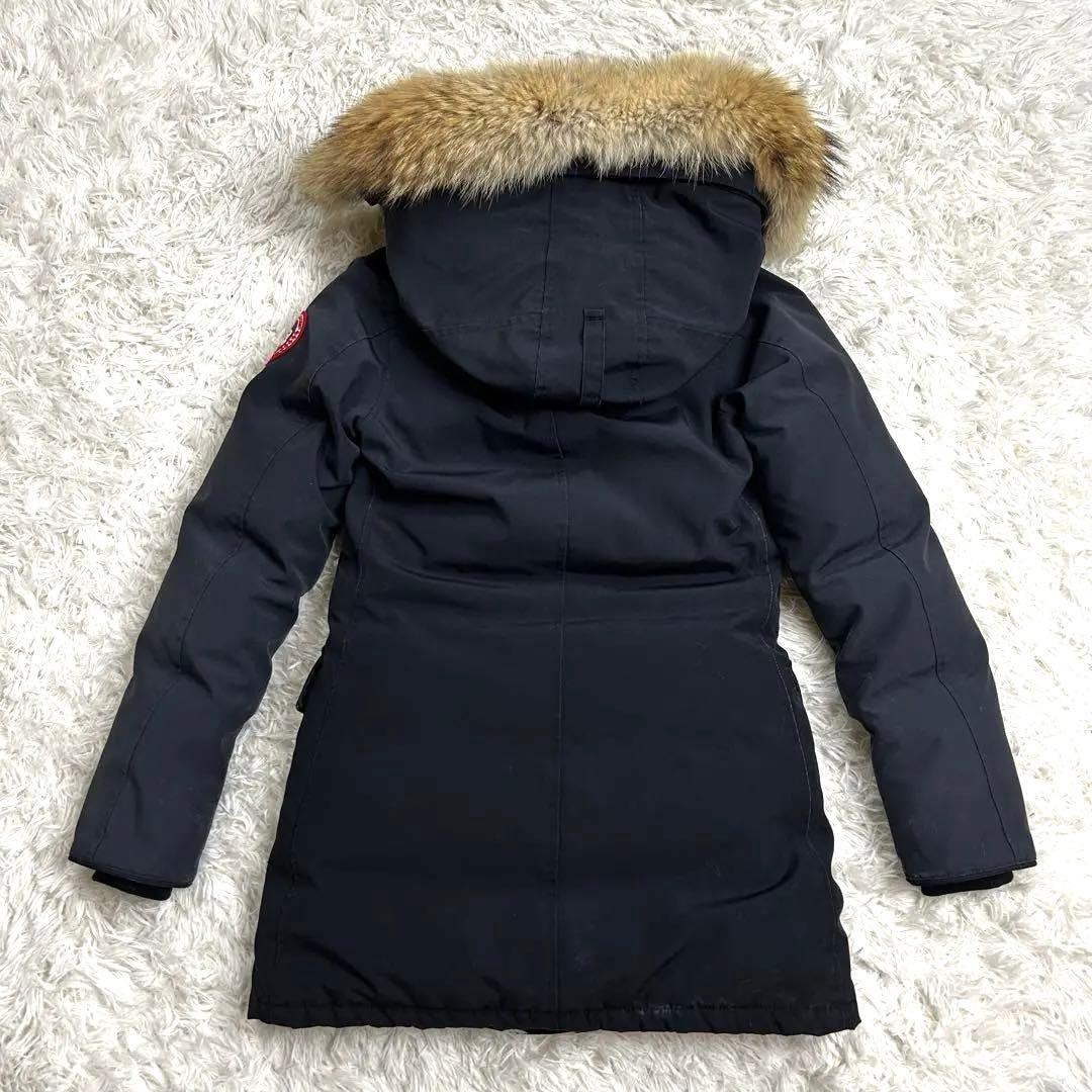 【定番】カナダグース ブロンテ ダウンジャケット コヨーテファー ネイビー S