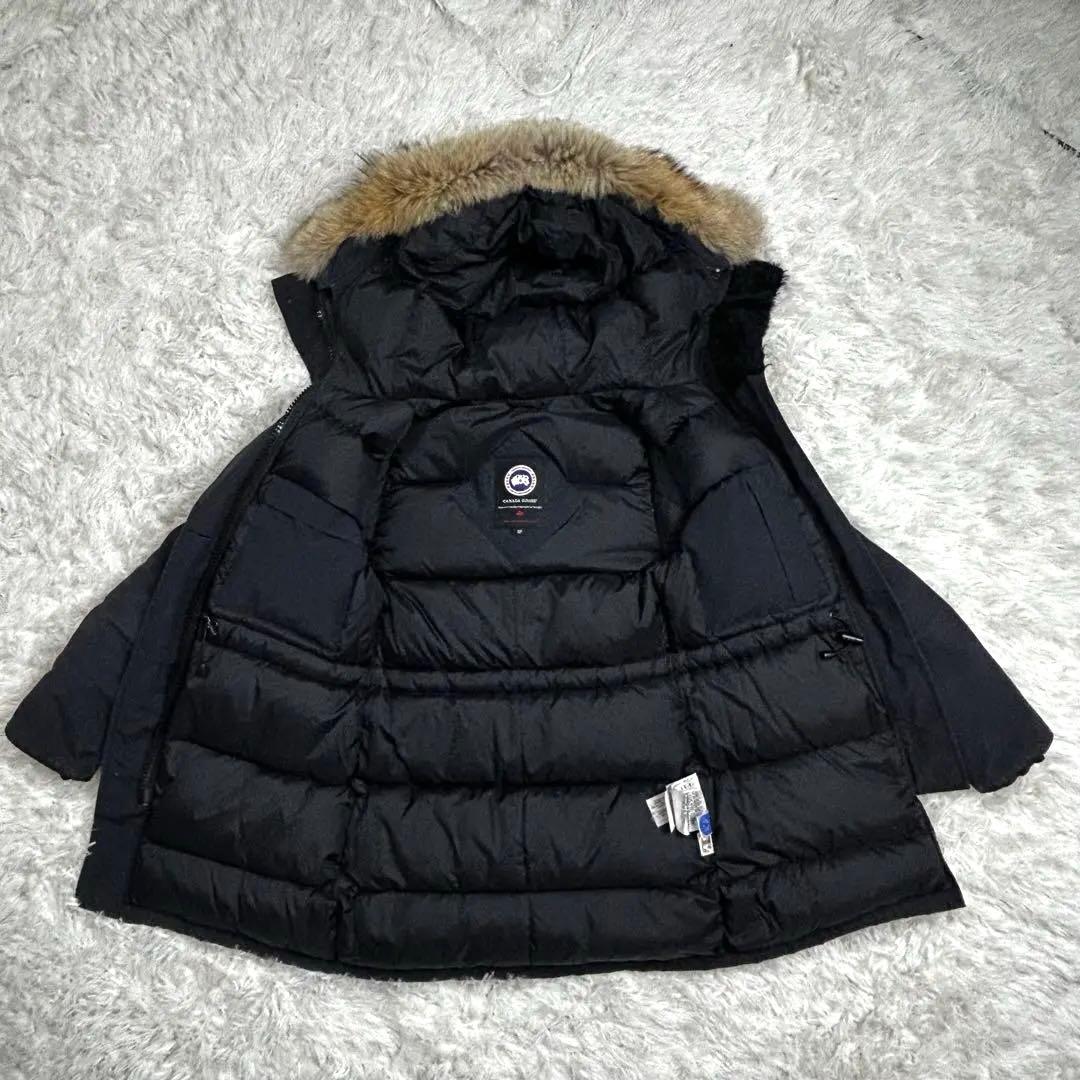 【定番】カナダグース ブロンテ ダウンジャケット コヨーテファー ネイビー S