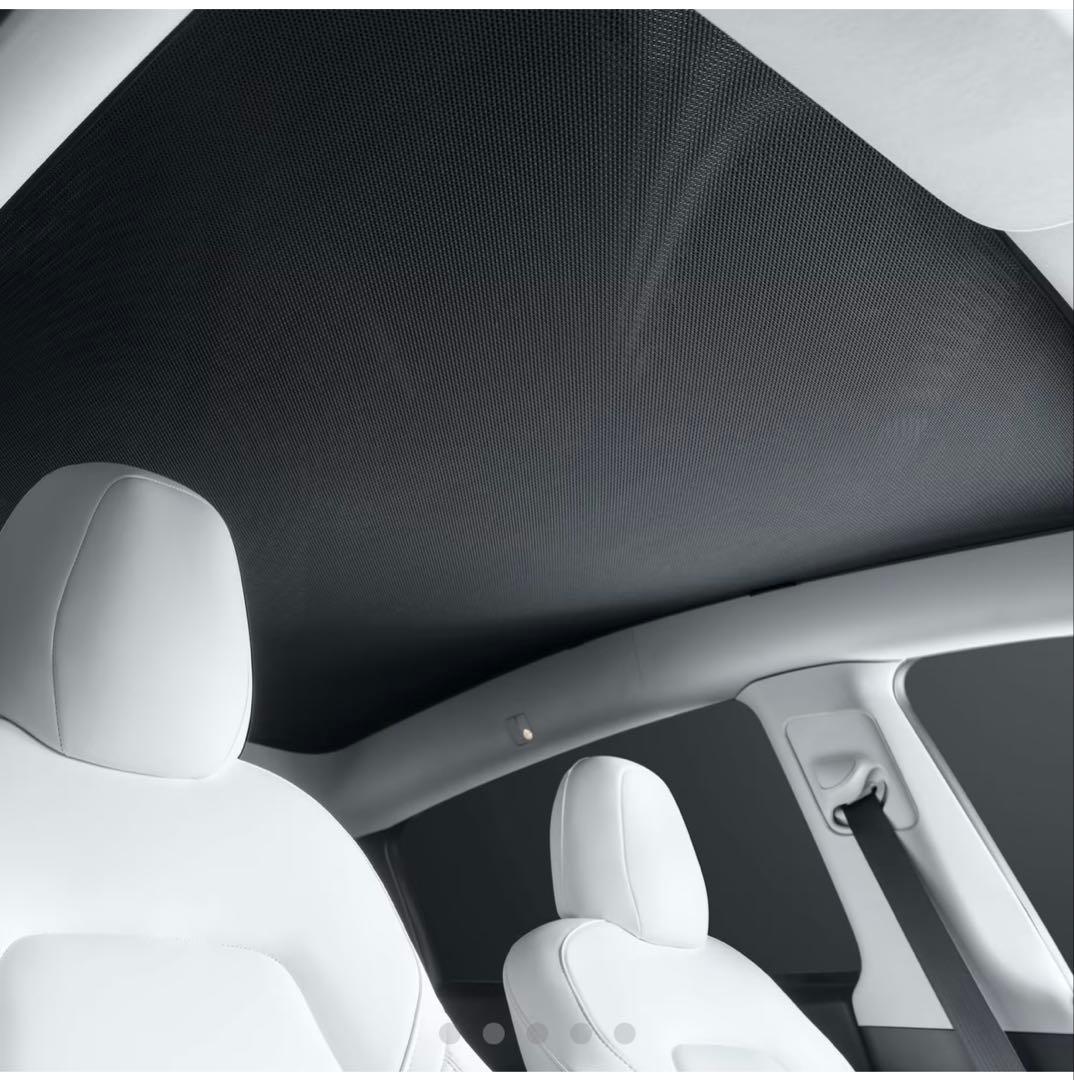 2枚セット　Model Y テスラ　ガラスルーフ　リアリフトゲート　サンシェード