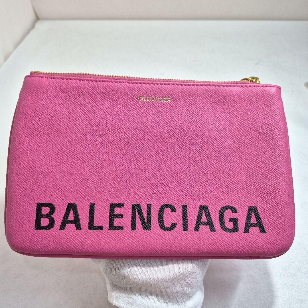 バレンシアガ ピンク クラッチバッグ ポーチ