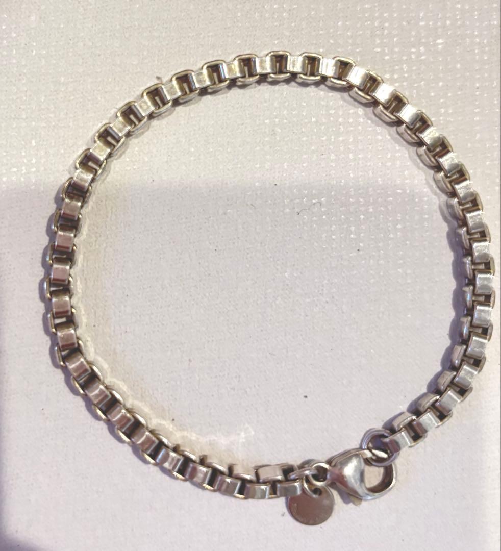 緊急セール‼️写真追加　ティファニー　ベネチアンリンクブレスレット　17cm 箱無