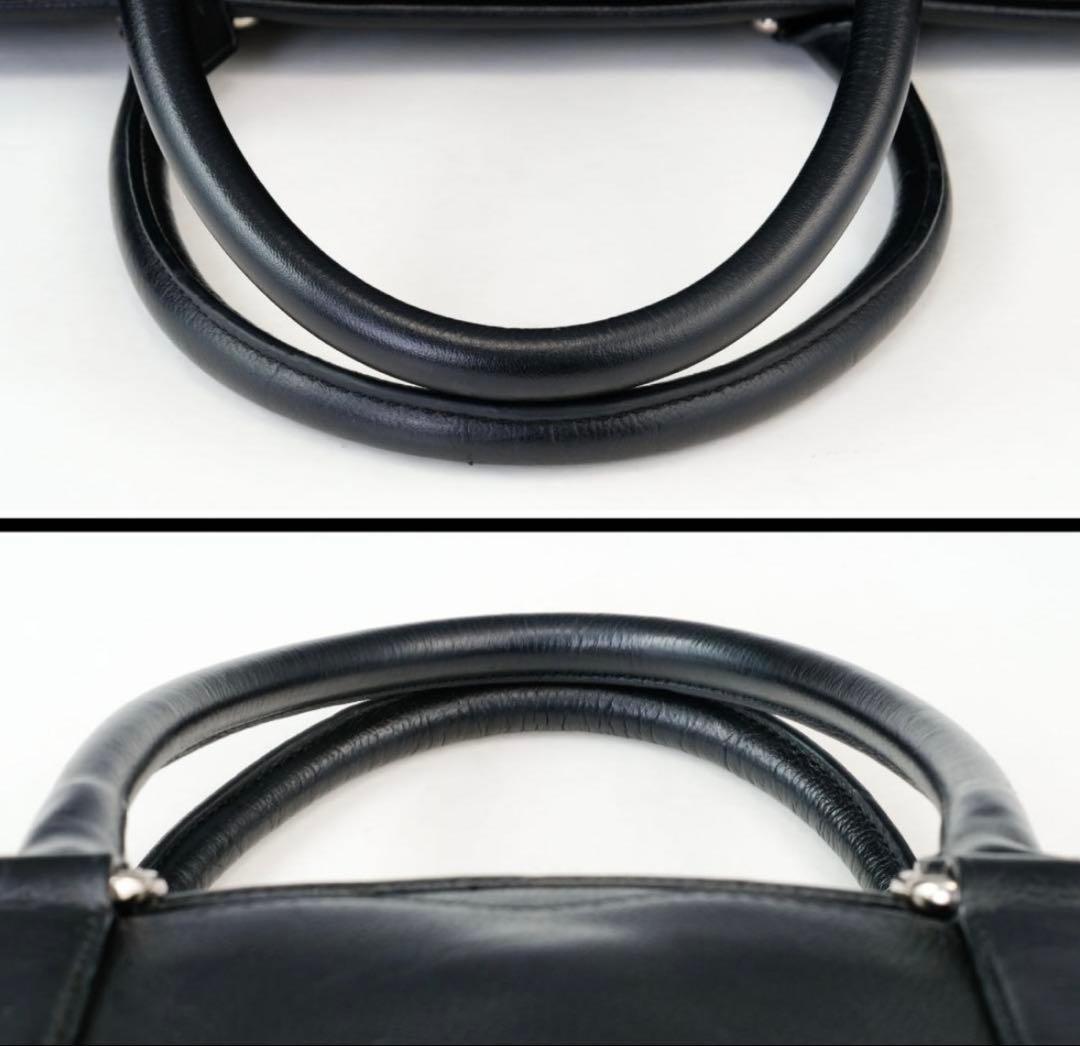 【美品】COACH トートバッグ ビジネスバッグ 黒 レザー メトロポリタン