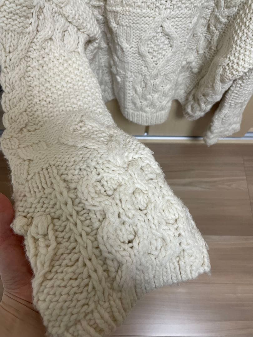 TODAYFUL アイボリー ケーブルニットセーター