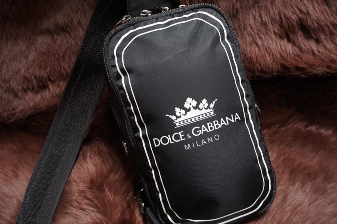 ドルチェ&ガッバーナ ドルガバ 王冠 クラウン 軽量ナイロン ボディバック