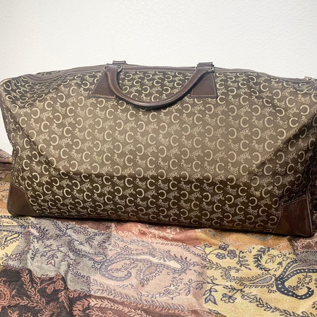 大容量！　CELINE セリーヌ　ヴィンテージ　Cマカダム ボストンバッグ