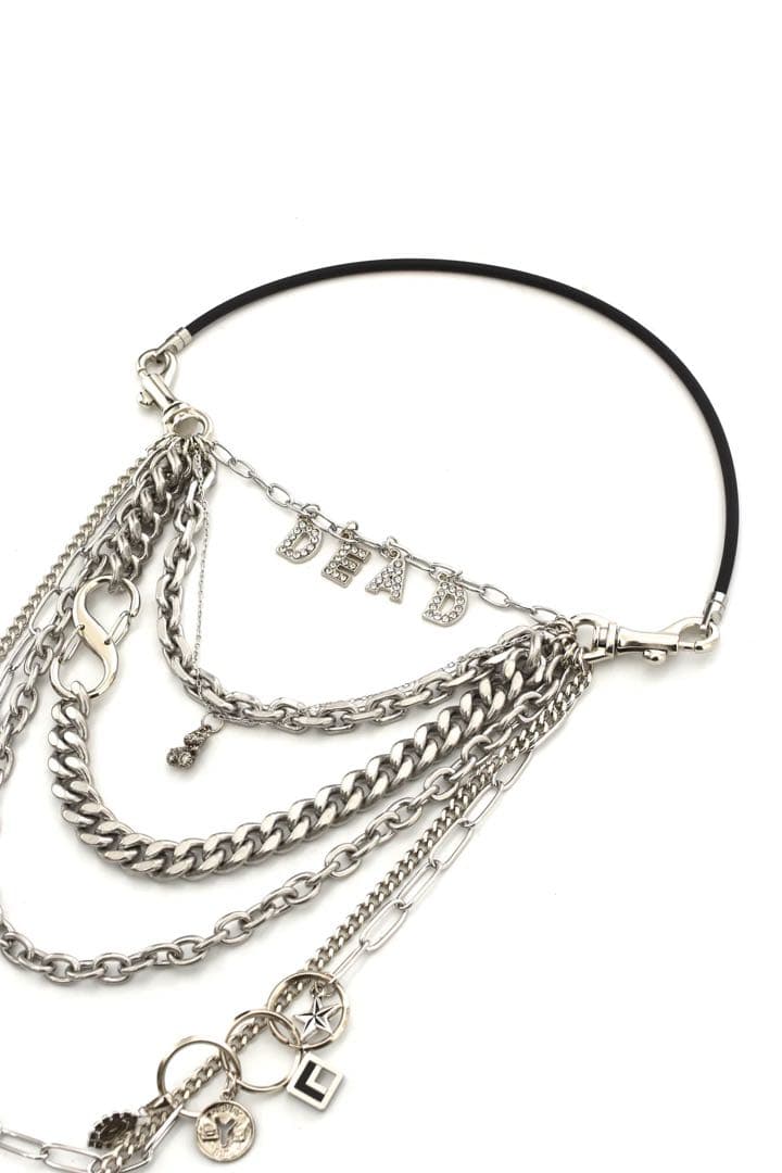 【新品・最終値下げ】Doublet DEAD ネックレス　ブラック/シルバー