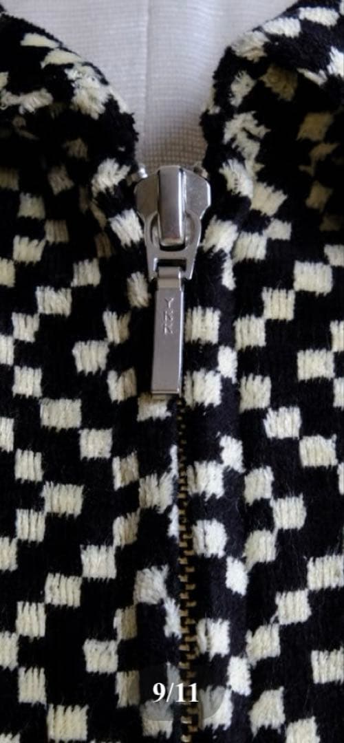 トップス erikokatori pomor velor zip shirt