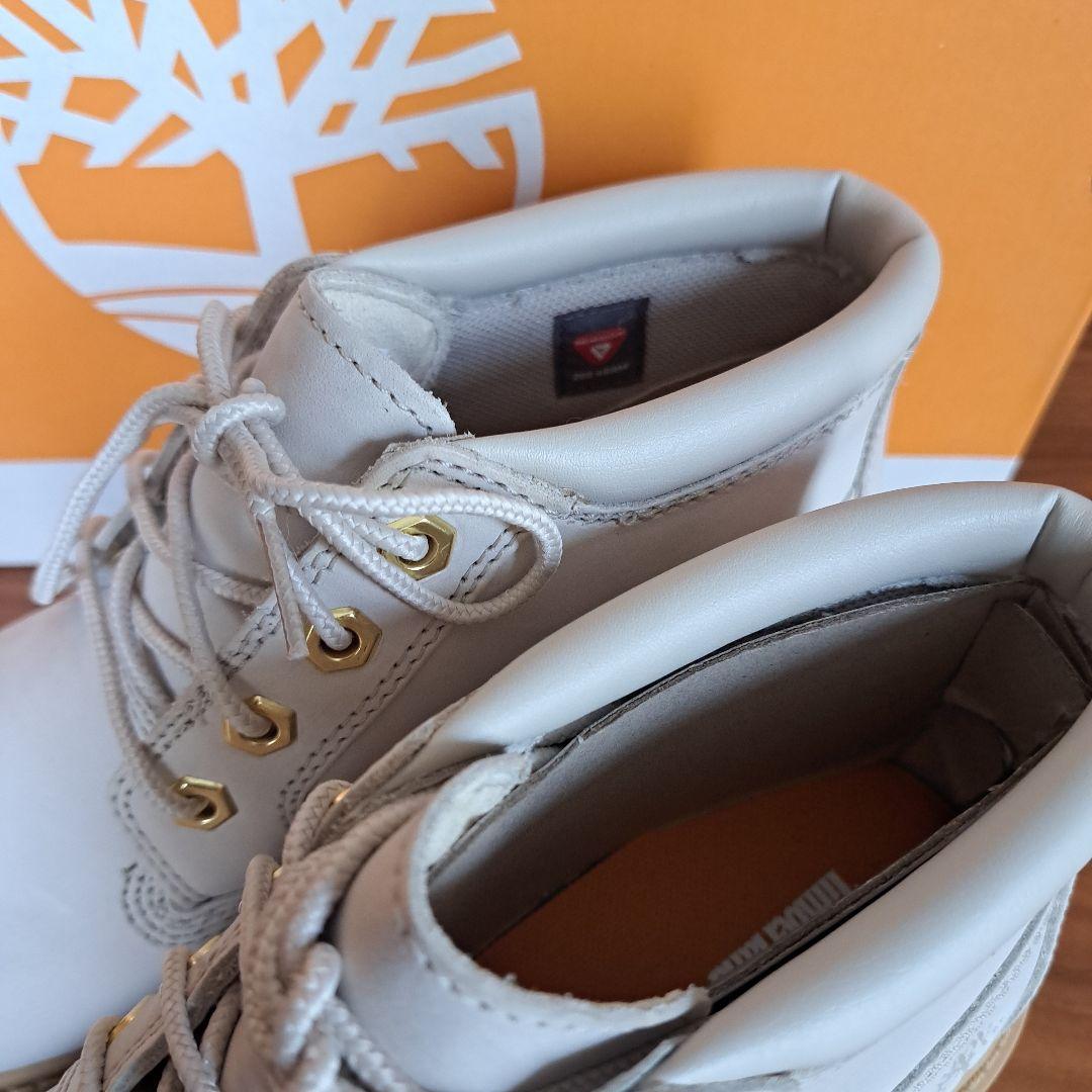 Timberland ホワイト ハイカットワークブーツ