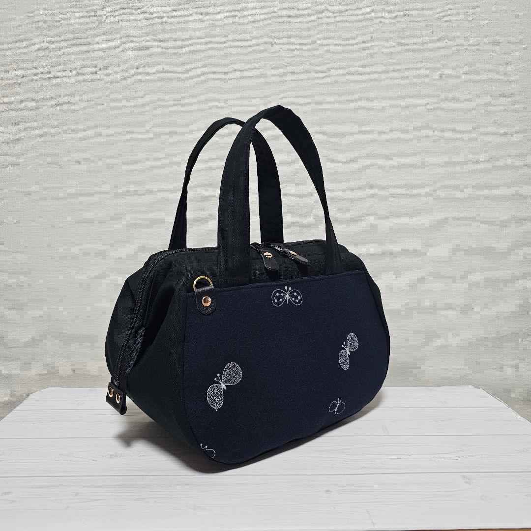 f.ぽってりボストンL following day ネイビー ミナペルホネン