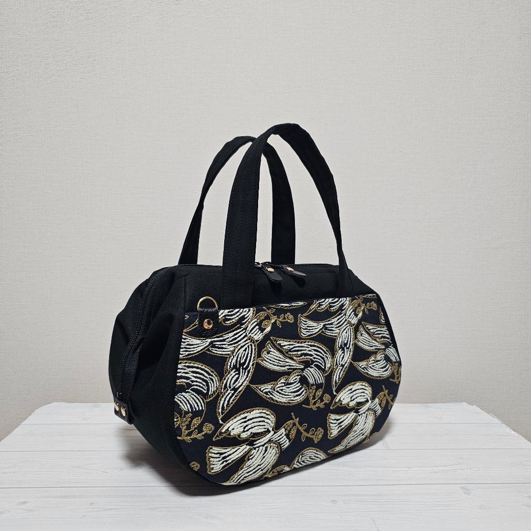 f.ぽってりボストンL following day ネイビー ミナペルホネン