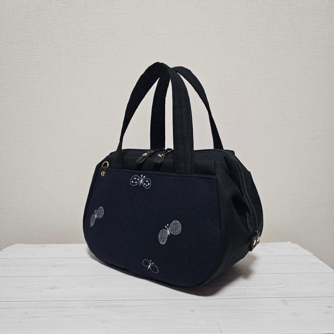 f.ぽってりボストンL following day ネイビー ミナペルホネン